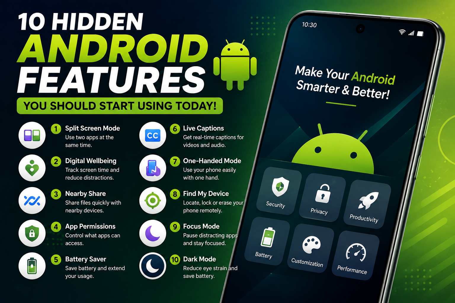 10 Hidden Android Features You Should Start Using Today